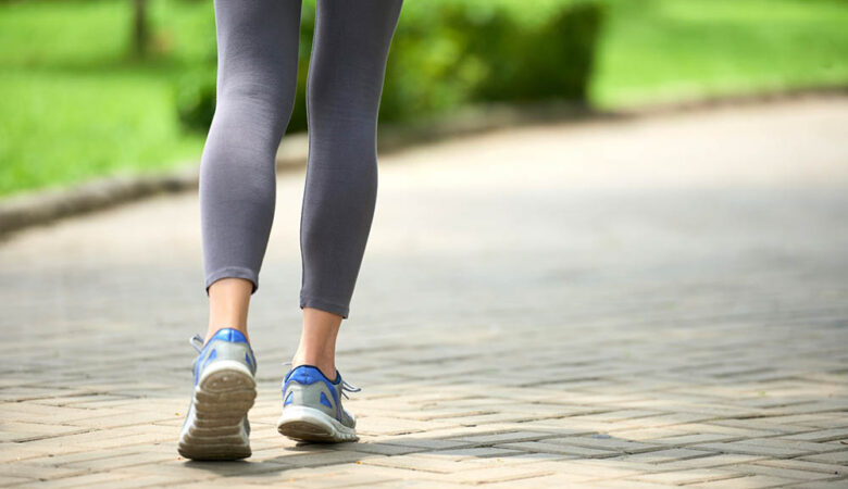 woman jogging park