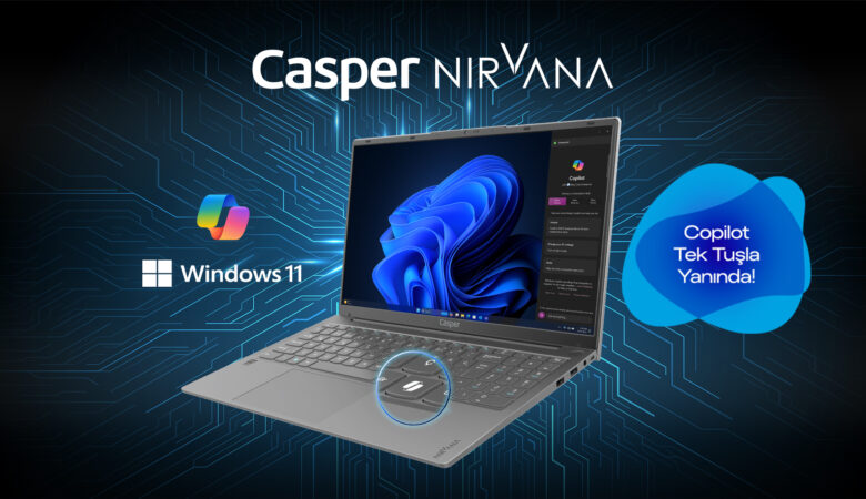 Casper Nirvana X600 Dizu  stu   Bilgisayar  na Windows Copilot Tus  u Eklendi