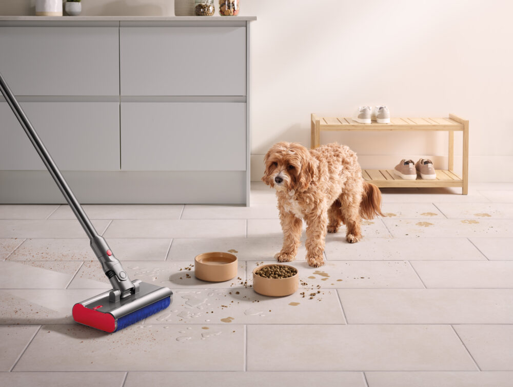 SV46 TOOLS 034 CMYK InUse Kitchen TiledFloor CleanSweep WandNK WRH Dog A1 MIX scaled